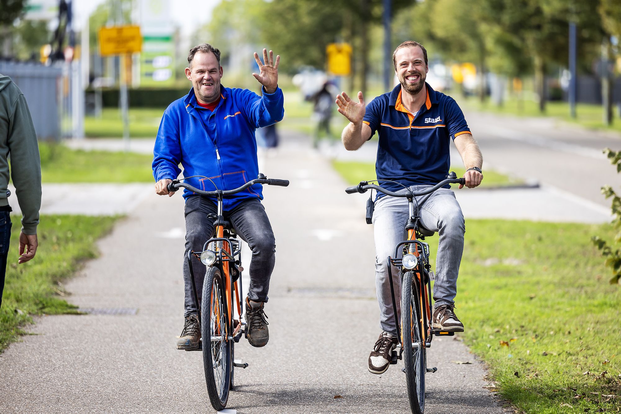 Op de fiets chris rijk
